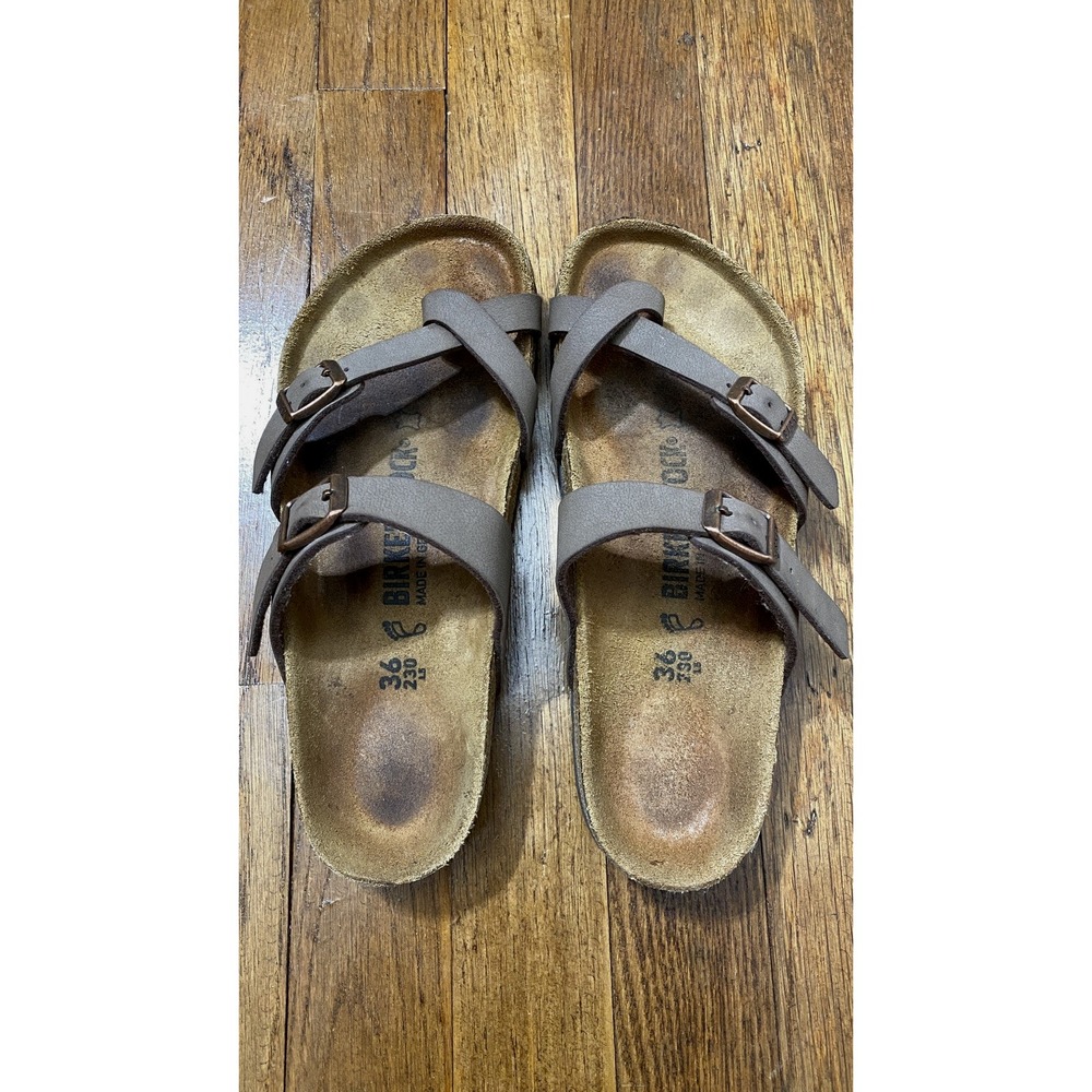 Birkenstock Mayari Toe Loop Sandal Brown Leather Women's EU 36 / US 5.5-6